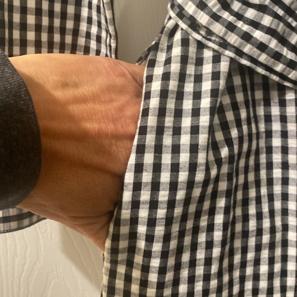 Lord and Taylor gingham shirt dress in petite small. - Picture 2 of 8
